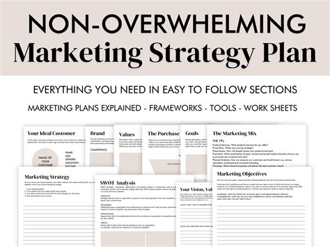 2023 Marketing Plan Template Printable, ADHD Business Planner, Marketing Planner Template Plan ...