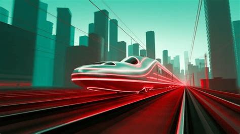 Modern Bullet Train Speeds Through Bustling Stock Footage Video (100% Royalty-free) 1100888041 ...