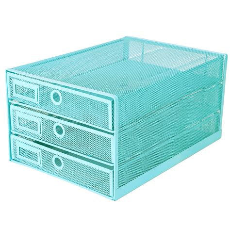 Buy Exerz Paper Sorter 3 Drawer Wire Mesh A4 / Desk Multifunctional ...