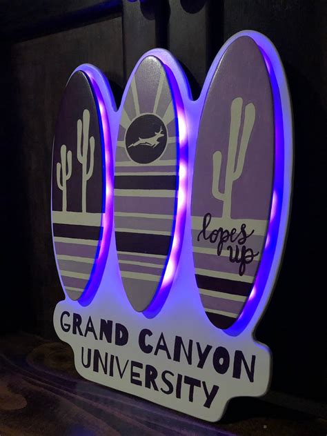 Grand Canyon University Painting Lighted Sign | Etsy