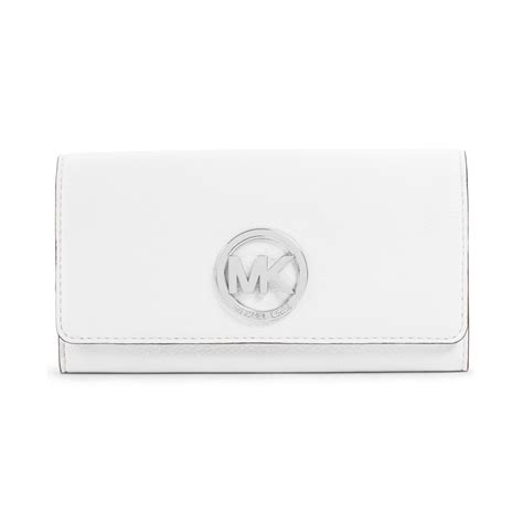 Lyst - Michael Kors Michael Fulton Wallet in White