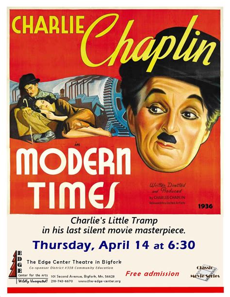 Edge Center for the Arts: “Modern Times” with Charlie Chaplin at the Edge in Bigfork