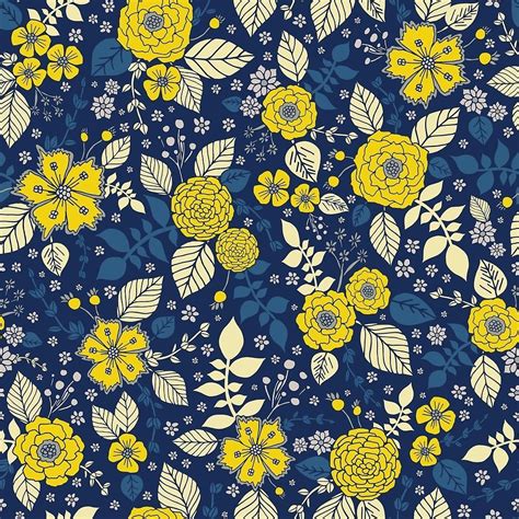 Blue and Yellow Floral Wallpapers - Top Free Blue and Yellow Floral Backgrounds - WallpaperAccess