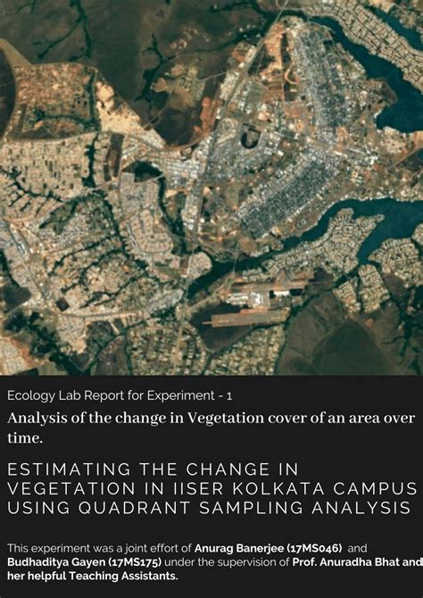 (PDF) Estimating the dynamics of Vegetation Cover in IISER Kolkata Campus from 2006 to 2019 ...