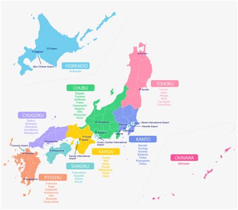 Japan Map With Island Names