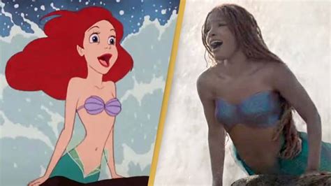 Side-by-side comparison of 6 key moments in The Little Mermaid remake and original movie