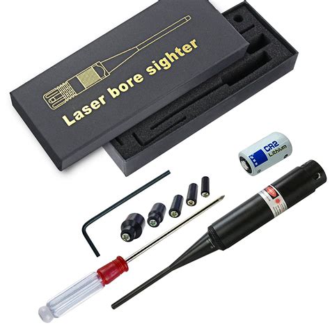 Niniso Red Laser Bore Sighter .22 to .50 Caliber Cartridge Boresighter ...