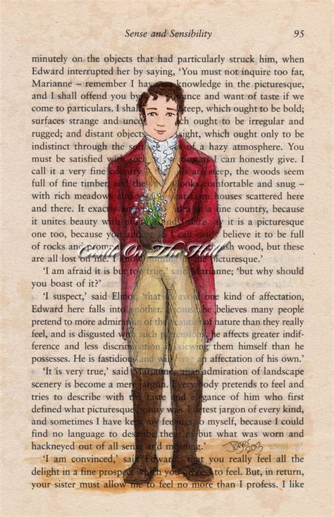 Sense & Sensibility~John Willoughby | Jane austen, Book page art, Jane