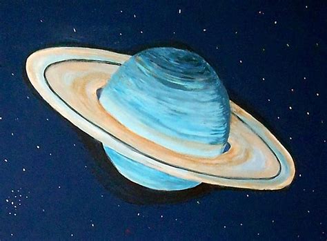 Saturn Painting at PaintingValley.com | Explore collection of Saturn ...