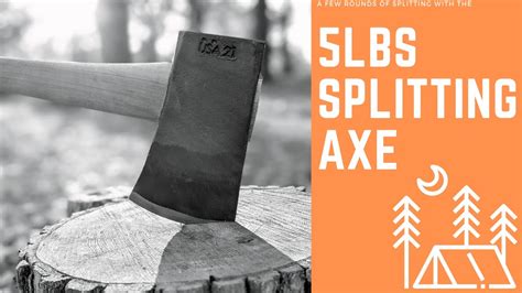 The 5LBS Splitting Axe - Splitting a Few Rounds - YouTube