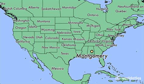 Where is Montgomery, AL? / Montgomery, Alabama Map - WorldAtlas.com