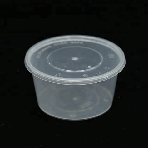 Microwave Safe Containers Round Food Bowl Salad Disposable Small Plastic Containers with Lids ...