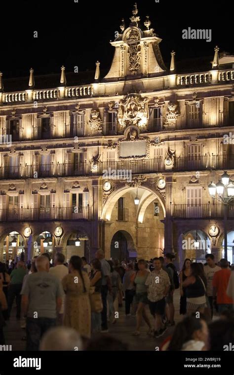 Salamanca.The Golden city- La Dorada. La Plaza Mayor.Architecture of Churriguera,Gothic ...