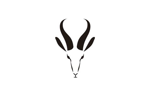 Minimalist Head Antelope Springbok Logo Gráfico por sore88 · Creative ...