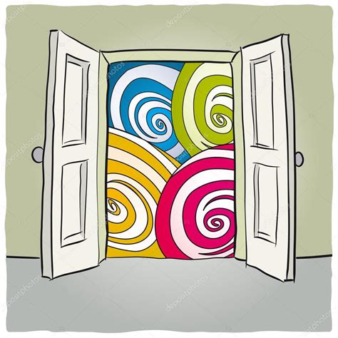 Open door Stock Vector Image by ©robodread #53237391