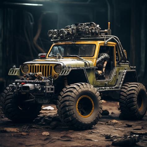 Premium AI Image | jeep off road vehicle with high performance and high ...