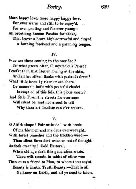 Keats' "Ode On a Grecian Urn" - English 200 E: Reading Literature ...