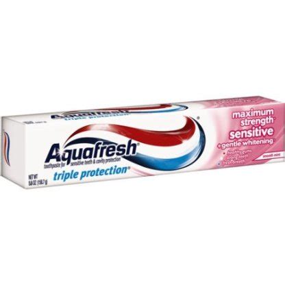 Aquafresh Sensitive Maximum Strength Triple Protection Fluoride ...