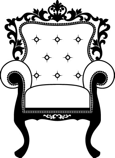 Sticker décoratif fauteuil Louis XIV - TenStickers