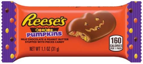 REESE'S Halloween Milk Chocolate Peanut Butter Pumpkin Stuffed With ...