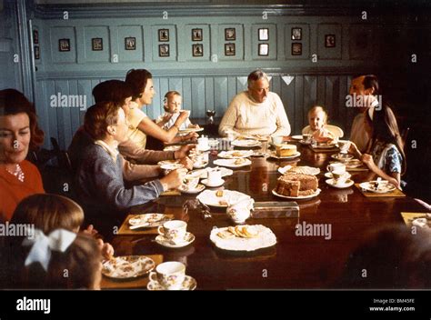 Lord Mountbatten and family taking tea at Classiebawn Castle Stock ...