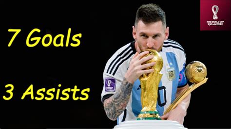 Lionel Messi - All Goals and Assists in World Cup 2022 - English ...