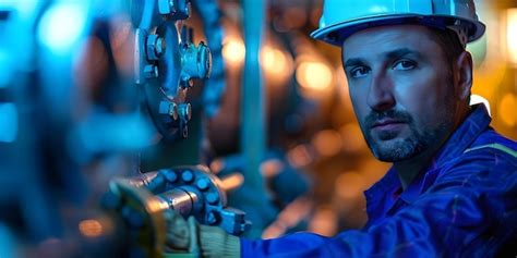 Premium Photo | An engineer operating LNG oil and gas equipment at a natural gas plant ...