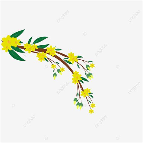 Hoa Dao Vector PNG Images, Hoa Dao Design On Natural, Hoa Mai Design On ...