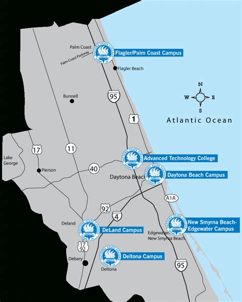 Daytona State College Deland Campus Map - Printable Map