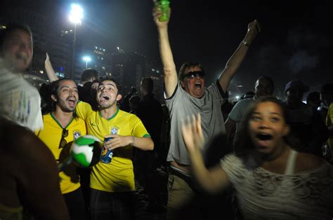 German soccer fans on the streets of Rio de Janeiro - FIFA World Cup ...