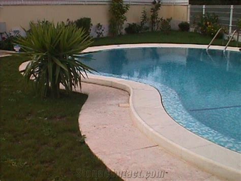 Limestone Pool Coping, Paving from Portugal - StoneContact.com