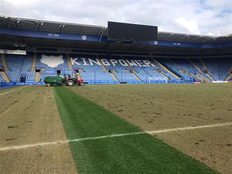 Pitch Renovations Take Place At King Power Stadium