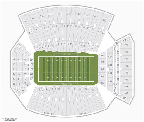 Virginia Tech Seating Chart Lane Stadium - Stadium Seating Chart