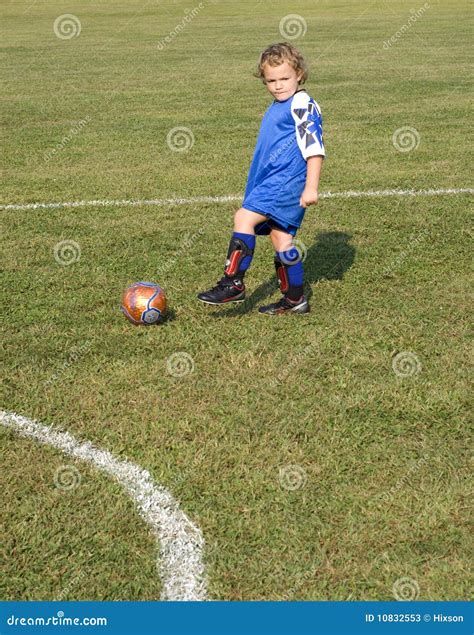 Dribbling Soccer Ball stock image. Image of field, juvenile - 10832553