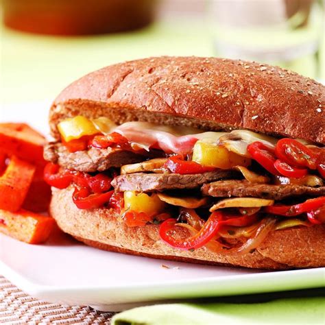 Philly Cheese Steak Sandwich Recipe - EatingWell