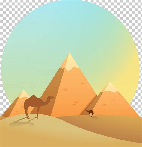 Egyptian Pyramids Ancient Egypt Illustration PNG, Clipart, Art, Background, Camel Like Mammal ...