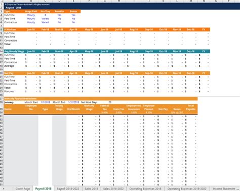 3 Year Financial Projection Template | Qualads