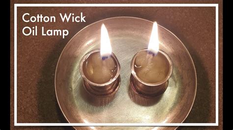How to Make a Wick from Cotton for Oil Lamp - YouTube