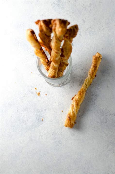 Cheese Straws Recipe with Puff Pastry and Cheddar | Umami Girl