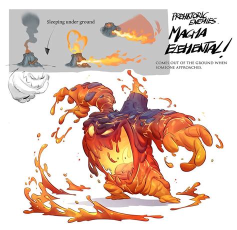 Magma Elemental Art from Crash Bandicoot 4: It's About Time | Cartoon character design, Game ...