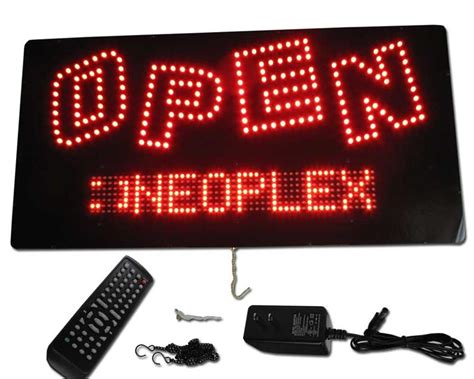 Programmable/Scrolling Red OPEN Led Sign