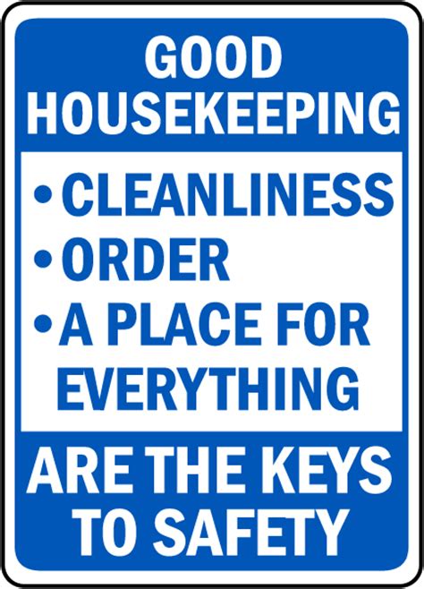 Good Housekeeping Keys To Safety Sign - Get 10% Off Now