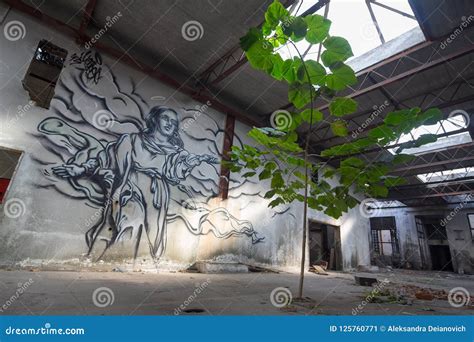 The Graffiti in Abandoned Factory Editorial Photo - Image of industry ...