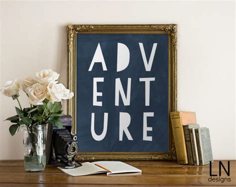 Instant 'Adventure' Word Art Print Printable File 8x10