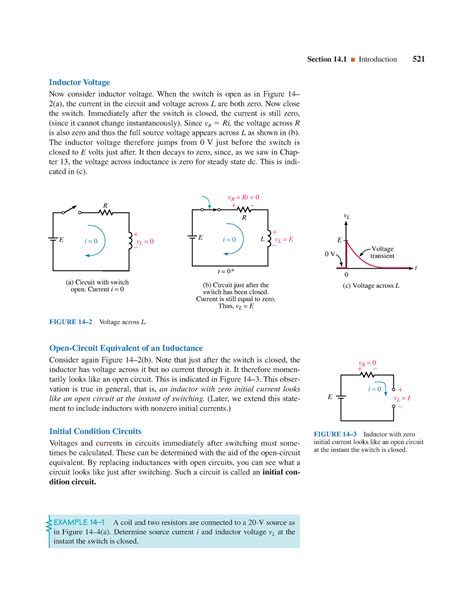 Circuit Analysis (41) - Inductor Voltage Now consider inductor voltage. When the switch is open ...