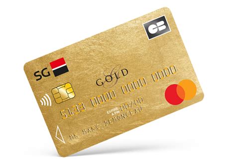 Carte bancaire CB Gold Mastercard - SG