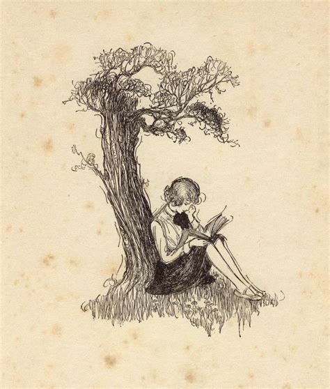 girl reading under tree painting - Google Search | I Love to Read | Pinterest | Girl reading and ...