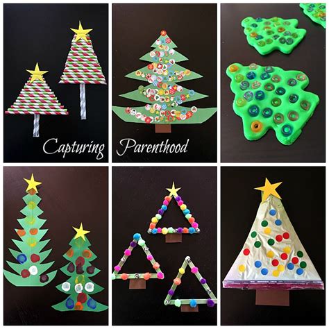 Christmas Tree Arts + Crafts for Kids • Capturing Parenthood