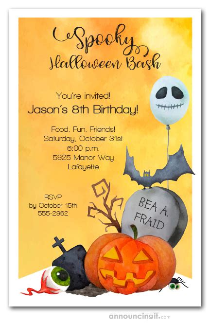 Toxic Green Brew Halloween Party Invitations