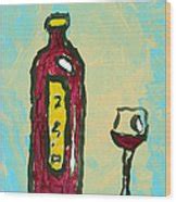 Abstract Art Original Wine Bottle Glass Painting Simple by Megan ...